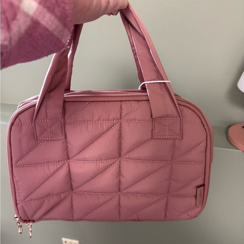 Quilted Pink Toiletry Bag